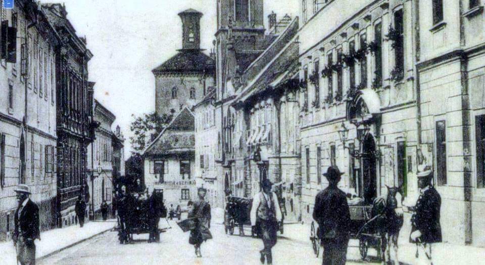 Gospodska ulica 1906. godine, danas Ćirilometodska ulica na Gornjem gradu